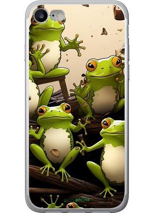 Чехол на iphone se 2022 жабки "5656u-3737-10746"