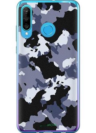Чехол на huawei p30 lite камуфляж v4 "1182u-1651-10746"