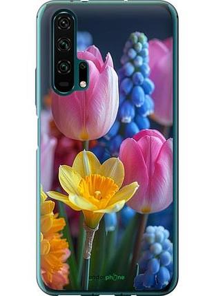 Чехол на huawei honor 20 pro весенние цветы "6058u-1702-10746"