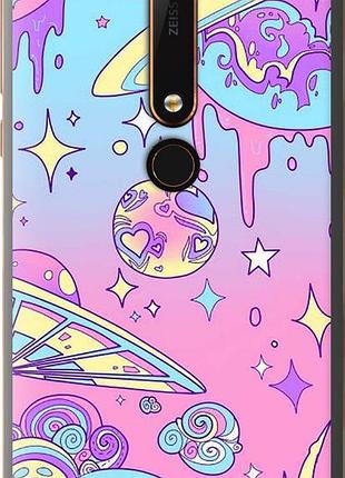 Чохол на nokia 6 2018 рожева галактика "4146u-1386-10746"