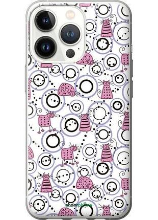 Чохол на iphone 13 pro смішні коти "907u-2372-10746"