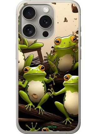 Чохол на iphone 15 pro жабки "5656u-3096-10746"