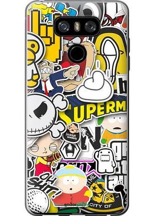 Чехол на lg g6 popular logos "4023u-836-10746"