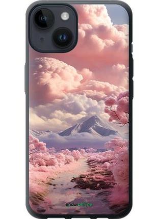 Чохол на iphone 14 рожеві хмари "5660u-2648-10746"