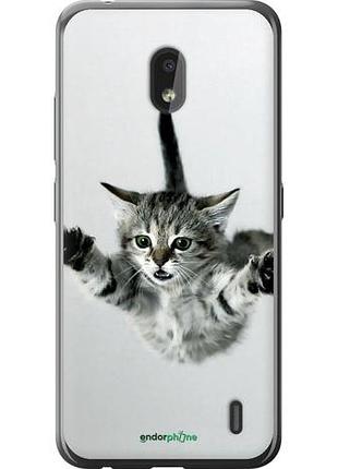 Чехол на nokia 2.2 летящий котёнок "2322u-1706-10746"