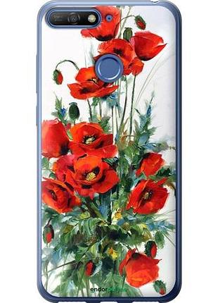 Чехол на huawei honor 7c маки "523u-1411-10746"