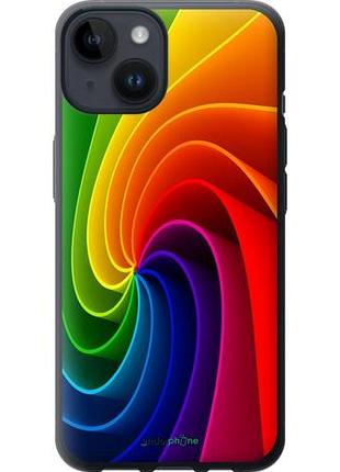 Чохол на iphone 14 райдужний вихор "747u-2648-10746"