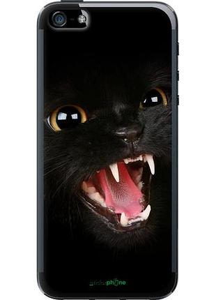 Чехол на iphone 5 чёрная кошка "932u-18-10746"