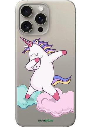 Чехол на iphone 15 pro max единорог "4702u-3098-10746"