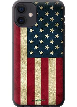 Чехол на iphone 12 mini флаг сша "395u-2071-10746"