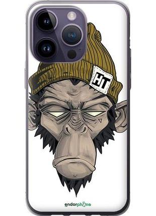 Чехол на iphone 14 pro max обезьяна в шапке "4183u-2667-10746"
