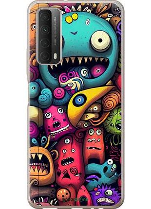 Чехол на huawei p smart 2021 cмешные монстры "5549u-2100-10746"