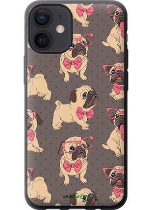 Чохол на iphone 12 mini мопсики 2"4362u-2071-10746"
