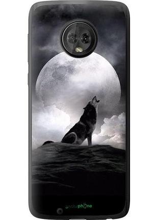 Чехол на motorola moto g6 воющий волк "934u-982-10746"