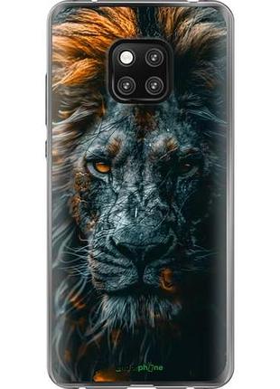 Чехол на huawei mate 20 pro лев в сумерках "6154u-1567-10746"