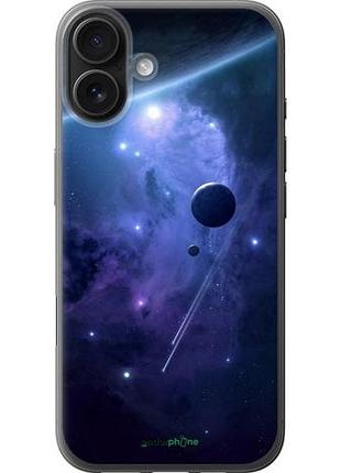 Чохол на iphone 16 plus планети в синьому космосі "171u-3714-10746"
