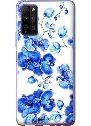 Чохол на huawei honor 30 lite блакитні орхідеї "4406u-2074-10746"
