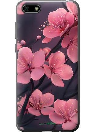 Чохол на huawei y5 2018 пурпурова сакура "6075u-1500-10746"