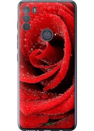 Чохол на motorola g50 червона троянда "529u-2354-10746"
