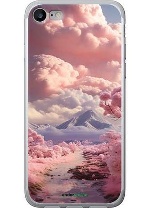 Чехол на iphone se 2020 розовые облака "5660u-2013-10746"