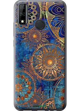 Чехол на huawei y8s золотой узор "678u-2027-10746"