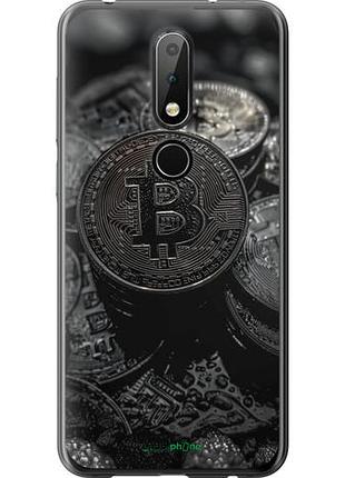 Чехол на nokia 6.1 plus black bitcoin "6090u-1539-10746"