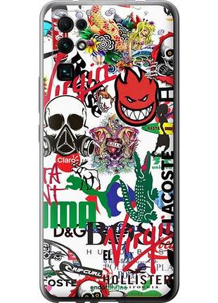 Чехол на huawei honor 30 many different logos "4022u-1921-10746"