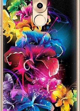 Чехол на huawei gr5 2017 абстрактные цветы "511u-473-10746"