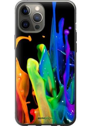 Чехол на iphone 12 pro max брызги краски "3957u-2054-10746"