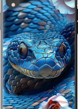 Чехол на iphone xr blue snake "6079u-1560-10746"