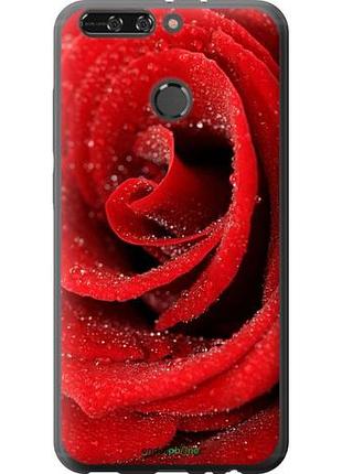 Чехол на huawei honor v9 / honor 8 pro красная роза "529u-1246-10746"