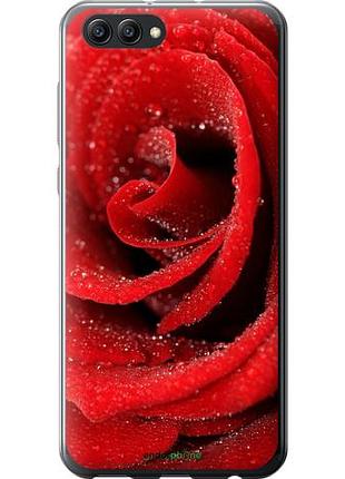 Чехол на huawei honor v10 / view 10 красная роза "529u-1579-10746"