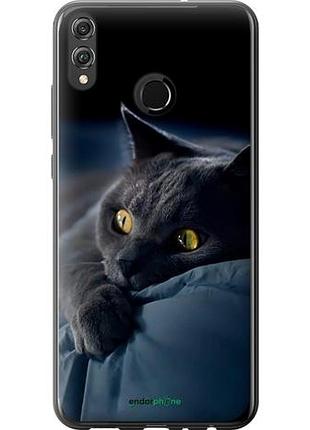 Чохол на huawei honor 8x димчастий кіт "825u-1596-10746"