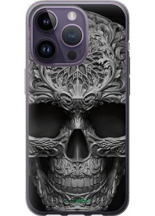 Чехол на iphone 14 pro skull-ornament "4101u-2646-10746"