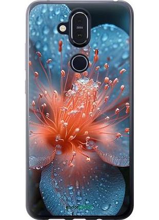 Чохол на nokia 8.1 роса на квітці "6039u-1620-10746"