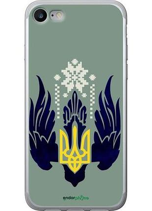 Чехол на iphone se 2022 тризуб с крыльями "5640u-3737-10746"