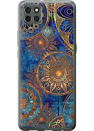 Чехол на motorola g9 power золотой узор "678u-2229-10746"
