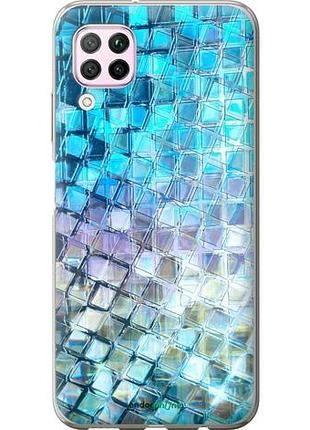 Чехол на huawei p40 lite переливающаяся чешуя "227u-1887-10746"