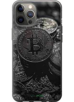 Чехол на iphone 12 pro max black bitcoin "6090u-2054-10746"