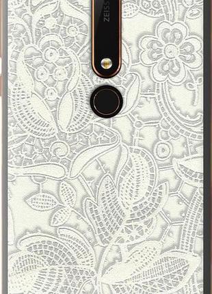 Чехол на nokia 6 2018 белое кружево "4383u-1386-10746"