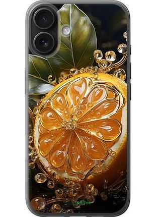 Чехол на iphone 16 plus лимон "5647u-3714-10746"