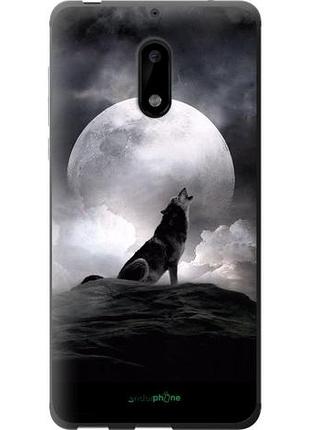 Чехол на nokia 6 воющий волк "934u-898-10746"