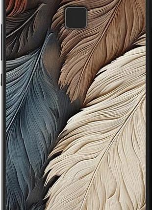 Чехол на huawei p9 lite листья в стиле бохо "5643u-298-10746"