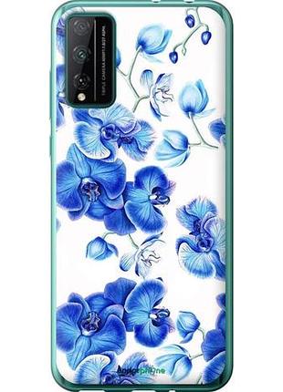 Чехол на huawei honor play 4t pro голубые орхидеи "4406u-1914-10746"
