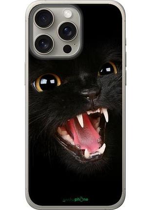 Чехол на iphone 15 pro max чёрная кошка "932u-3098-10746"