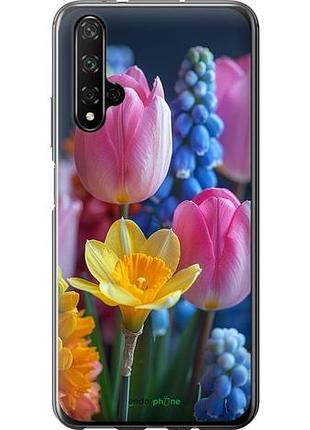 Чехол на huawei honor 20 весенние цветы "6058u-1697-10746"