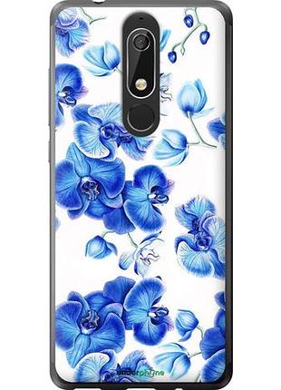 Чохол на nokia 5.1 блакитні орхідеї "4406u-1529-10746"