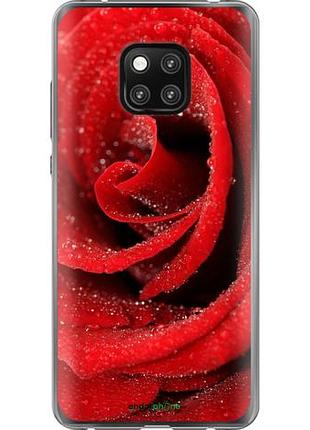 Чехол на huawei mate 20 pro красная роза "529u-1567-10746"