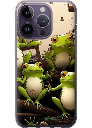 Чехол на iphone 14 pro жабки "5656u-2646-10746"