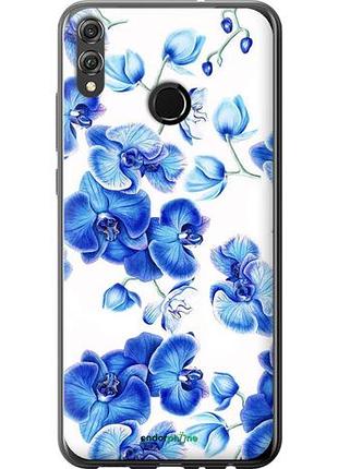 Чехол на huawei honor 8x голубые орхидеи "4406u-1596-10746"